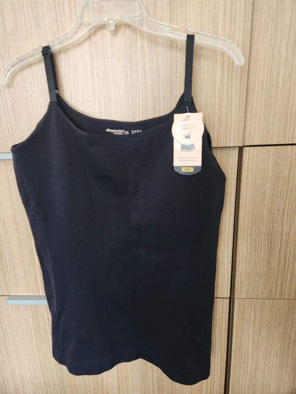 Shapermint Essentials Black All Day Every Day Scoop Neck Cami Size 4XL NWT